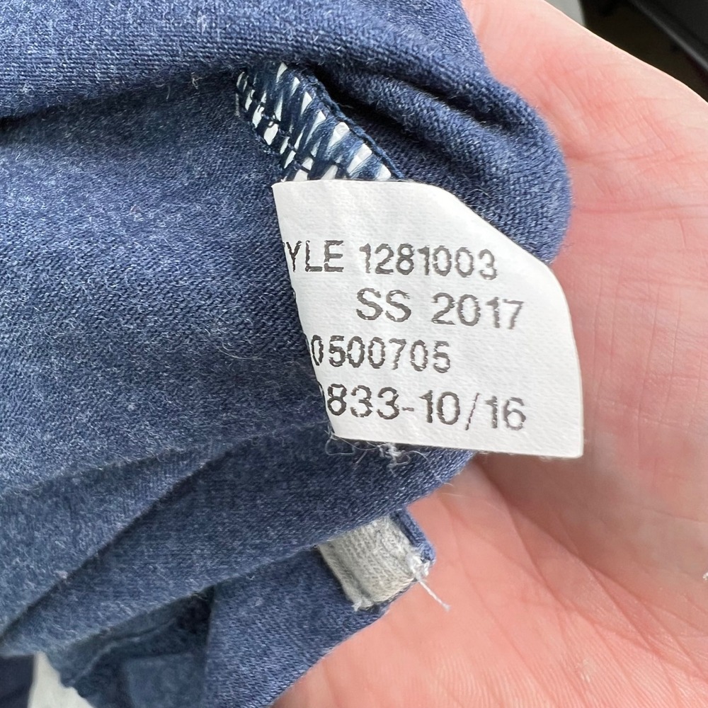 Under Armour Polo Shirt Mens 3XL Blue Heathered HeatGear Loose Fit Short Sleeve - Picture 7 of 9